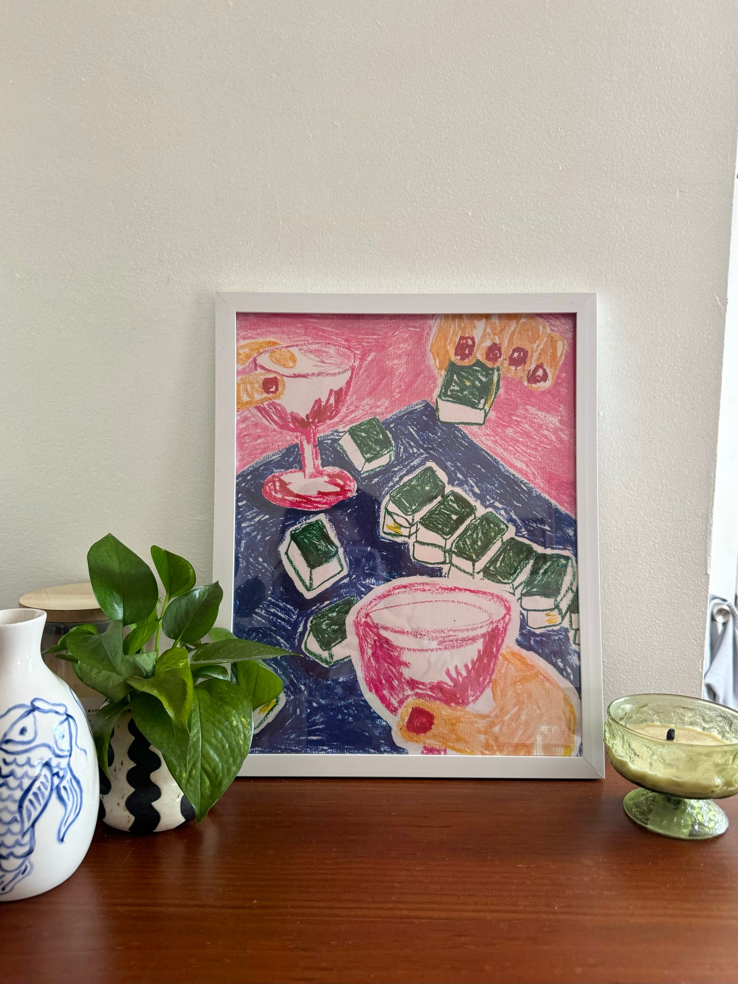 mahjong with friends 11x14 print