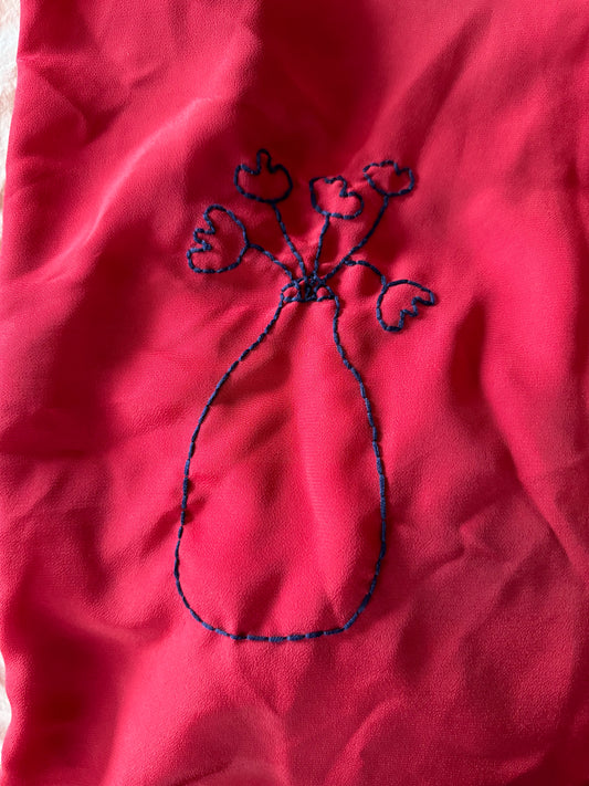 double mahjong tile button down