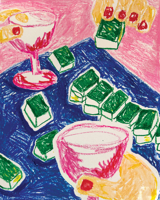 mahjong with friends 11x14 print