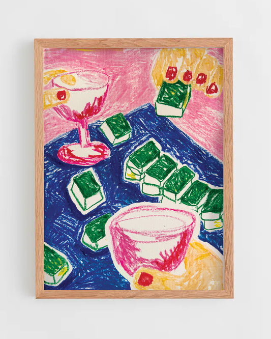 mahjong with friends 11x14 print