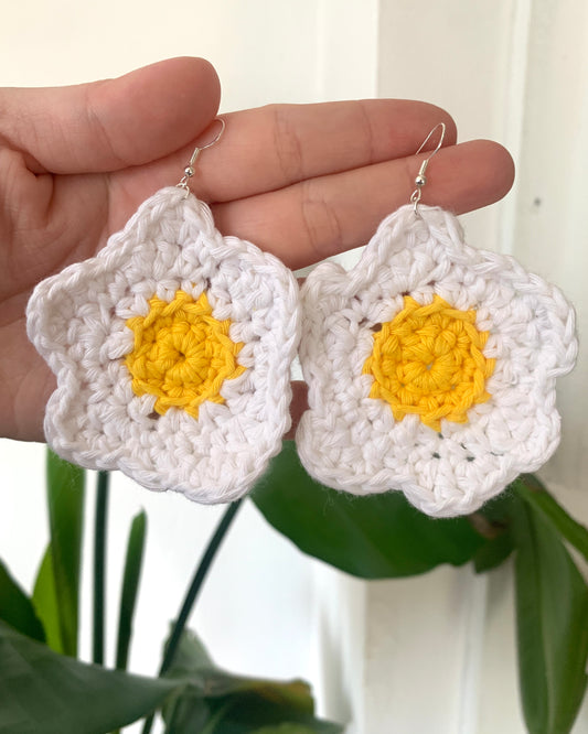 fried egg earrings