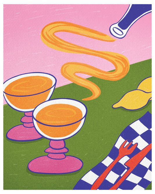 dinner party print 11x14