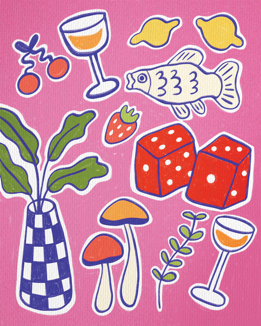 a collection of my favorite things print 8x10