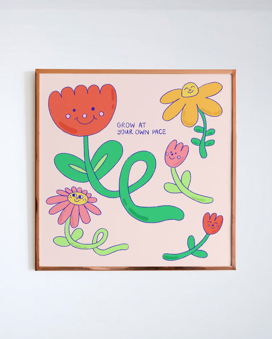 grow at your own pace 8x8 print