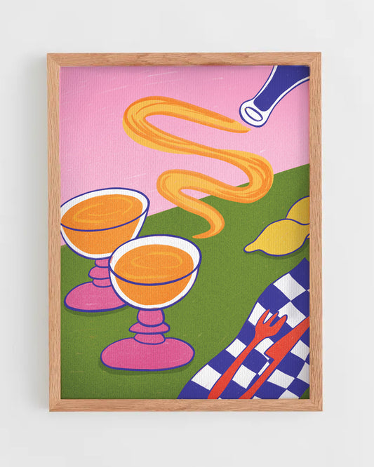 dinner party print 11x14